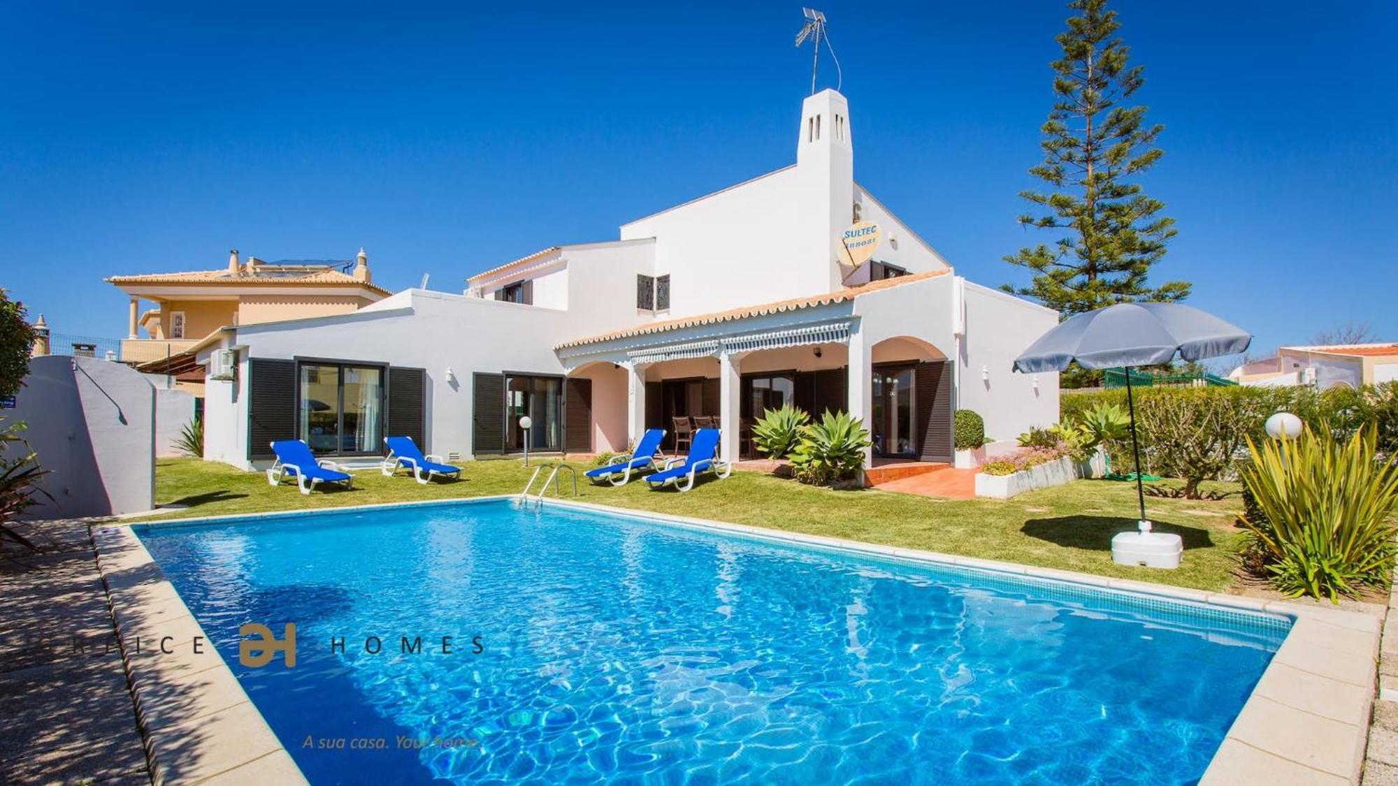 Greice Homes-650 Meters From The Beach, 4 Bedrooms Villa For Holidays In Vilamoura-Quarteira Exterior foto